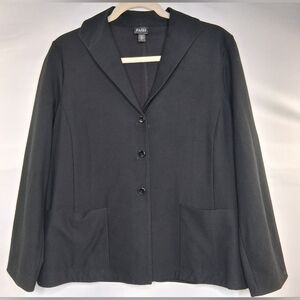 Eileen Fisher Crepe Women's 3 Button Blazer Size S Mature Wardrobe Staple
